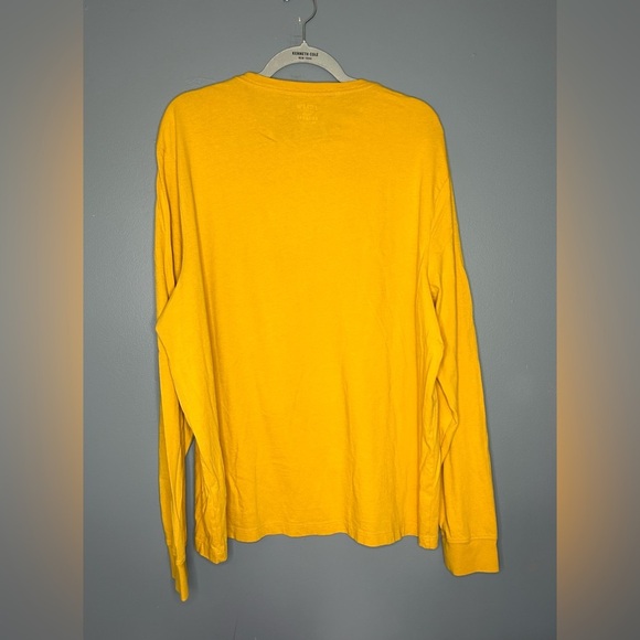 J Crew Soft Washed Long Sleeve Crewneck T-Shirt l Mens Size 2X Gold Luxury Basic - Picture 2 of 9